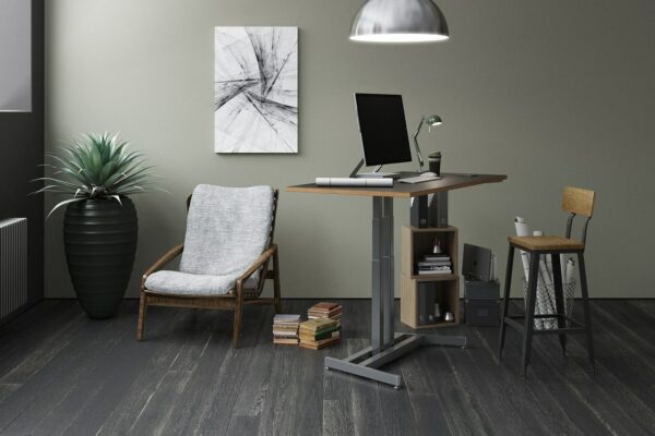 Standing desk in home office